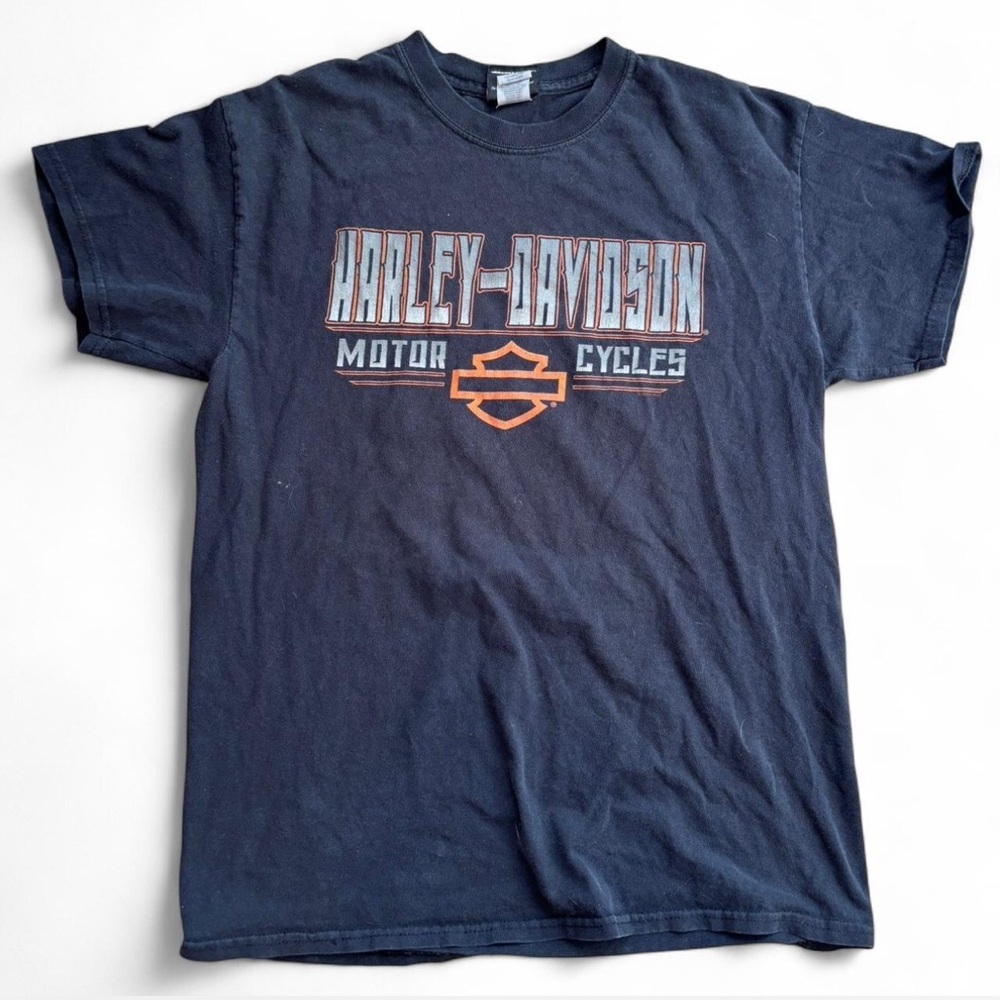 Harley-Davidson Charcoal Shirt with Orange Highlights